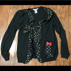 Disney Parks Polka Dot Minnie Mouse Cardigan